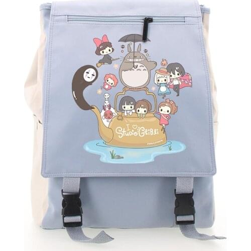 Anime Totoro Cosplay Student Backpack Large Capacity Cartoon Campus Schoolbag Female School Shoulder Bag Laptop Travel Rucksack