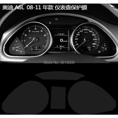 TOMMIA For Audi A6L 08-11 Screen Protector HD 4H Dashboard Protection Film Anti-scratches Car Sticker