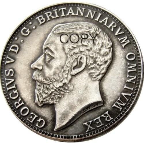 UF(86) Great Britain George V silver Proof Pattern Crown 1910 Silver Plated Letter Edge Copy Coin