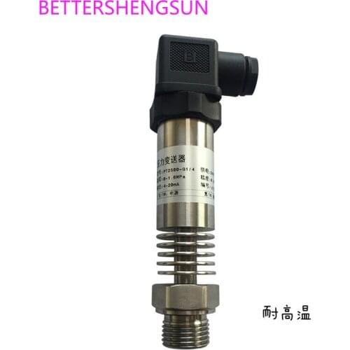 High Temperature Resistant Pressure Transmitter Sensor 0-4mpa-g1/2-4-20ma Heat Dissipation Steam Boiler Oil Pressure