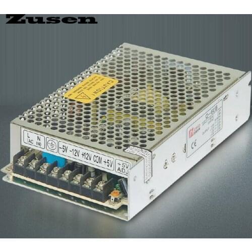 Zusen 60W Q-60-B four groups quad Switch Power supply out put 5V 12V -5V -12V