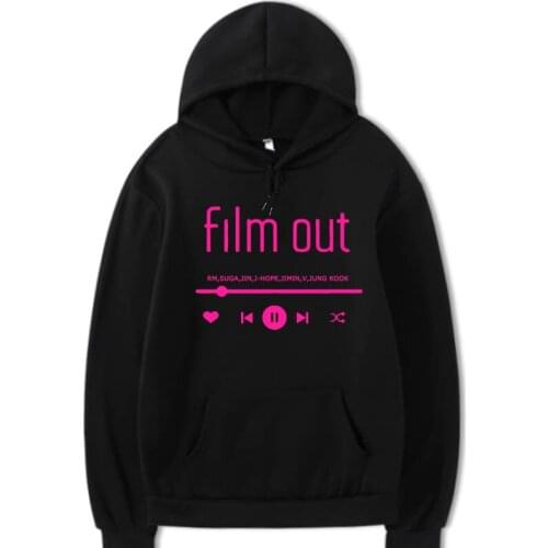 2021 Bangtan Boys FILM OUT Hoodie Women Korean Kpop Casual Sweatshirts Loose Harajuku Pull Femme Sudaderas Tops