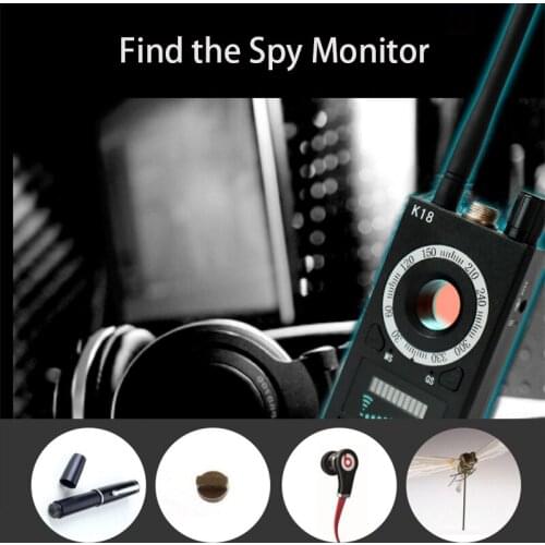 2021 New 1MHz-6.5GHz K18 Multi-function Anti-spy Detector Camera GSM Audio Bug Finder GPS Signal lens RF Tracker Detect Wireless