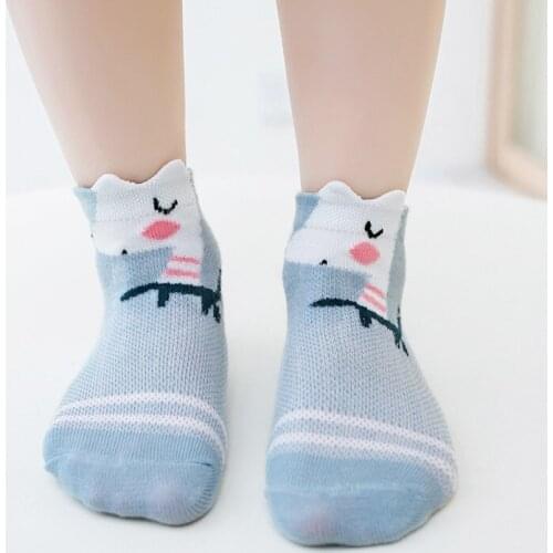 5Pairs/lot 0-2Y Infant Baby Socks Baby Socks for Girls Cotton Mesh Cute Newborn Boy Toddler Socks Baby Clothes Accessories