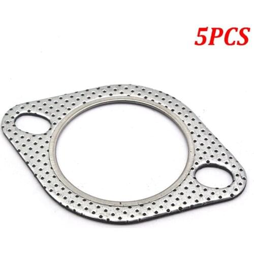 5pcs 2.5" 2-Bolt Exhaust Flange Gasket High Temp Exhaust Gasket Turbo/Header Down