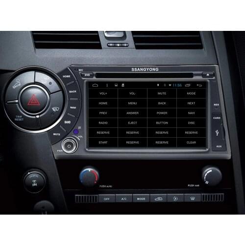 HD 1024X600 Quad Core Android 8.1 Car DVD Player For Ssang Yong SsangYong Kyron Actyon Sports BT Radio Stereo GPS Navigation