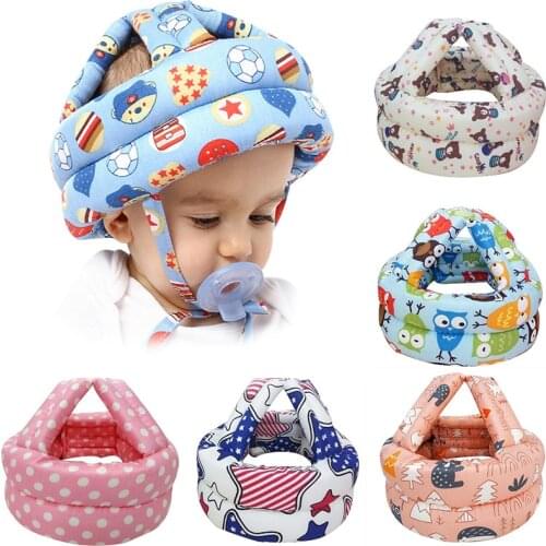 Toddler Infant Safety Helmet Baby Hat Helmets Learn To Walk Hat Baby Protective Play Helmet Soft Comfortable Harnesses Beanie