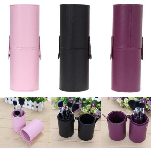 Travel PU Leather Cosmetic Brush Pen Holder Storage Makeup Empty Holder Make up Brush Container Brushes Organizer Makeup Tool