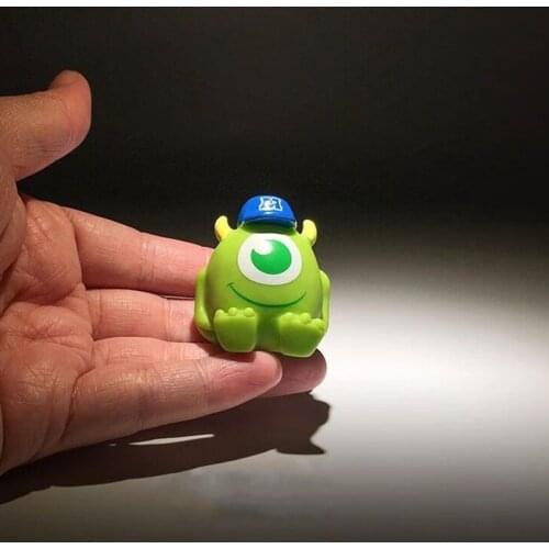 Disney Monsters University Mike Wazowski Mr Q 4cm Action Anime Doll PVC Action Figures Toys For Kids Gifts