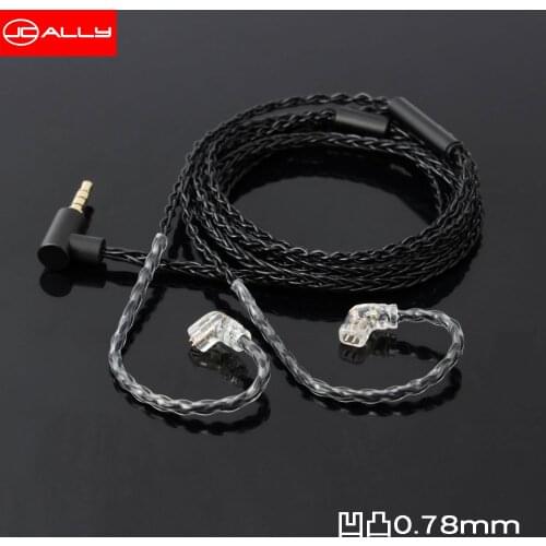 NEW For Shure Mmcx A2DC 0.78m KZ/TRN/QDC/ZSN/UE/CCA ZS10 PRO Earphone Cable 8N with Mic Upgrade Cable Oxygen-free Copper Cable