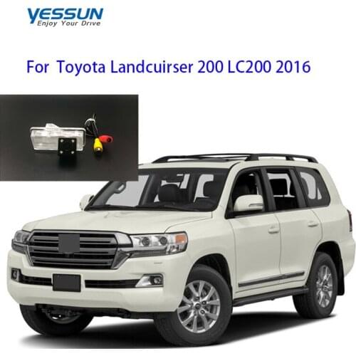 Yessun License Plate Rear View Camera For Toyota Landcruiser 200 LC200 2016 4 LED Night Vision rear camera