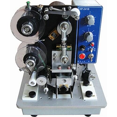 Coding Machine Electric Semi automatic Direct Thermal Ribbon Coding Machine Production Date Food Bag Label Coder Medicine Food