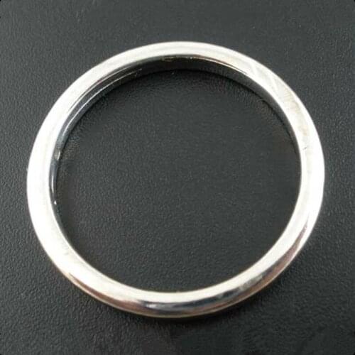 150Pcs Silver Tone Smooth Ring Cercle Connectors Acrylic Round Frame Jewelry Findings 34mm Dia