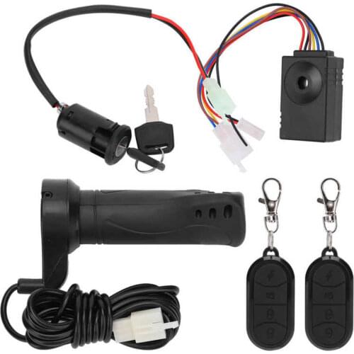 /set Anti‑Theft Alarm Remote Control with Length Cable Throttle Grip Electric Door Lock