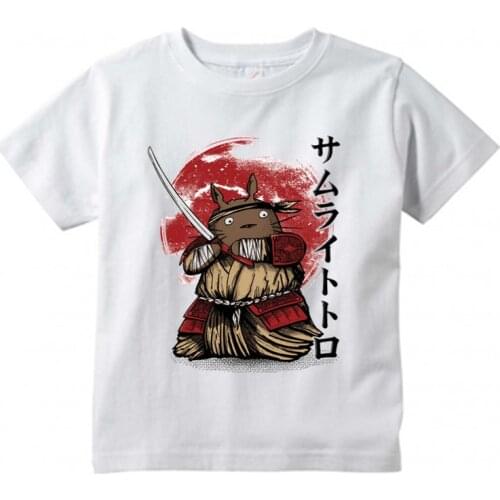 Summer childrens T-shirt Totoro design cartoon T-shirt Harajuku graphic printing T-shirt anime kawaii short sleeve boy/girl top