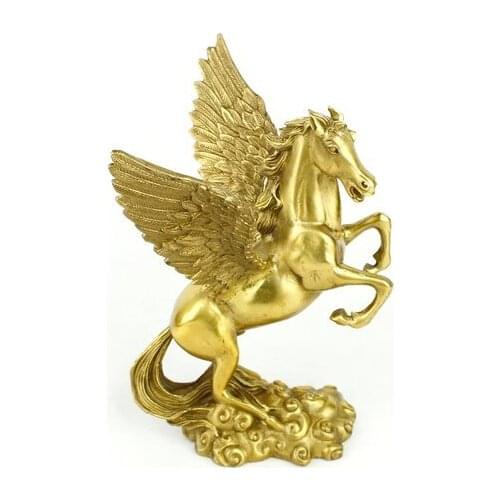 A copper horse Pegasus horse to get rich copper ornaments was successful career promotion Wang Li