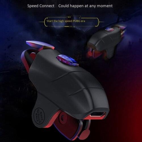 Mobile Game Controller Gamepad L1R1 Trigger Aim Button Shooter Joystick for PUBG Alloy Button Anti Skid Press Built-In Pot Slice