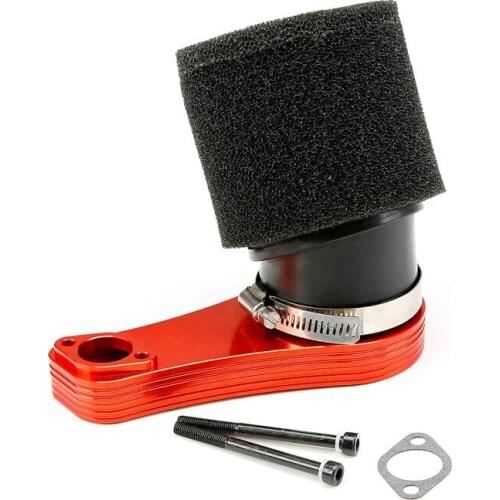 Upgraded CNC Metal Air Filter Kit with Oblique Angle Air Filter Quick Detachable Fit 1/5 Losi 5ive T Rovan LT King Motor X2