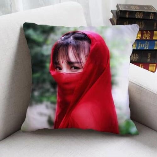 Short Video Creator Li Ziqi Pillowcase Star Photo Poster Cushion Cover Souvenir Throw Pillow Cover Home Decor Cheer Call Surroun