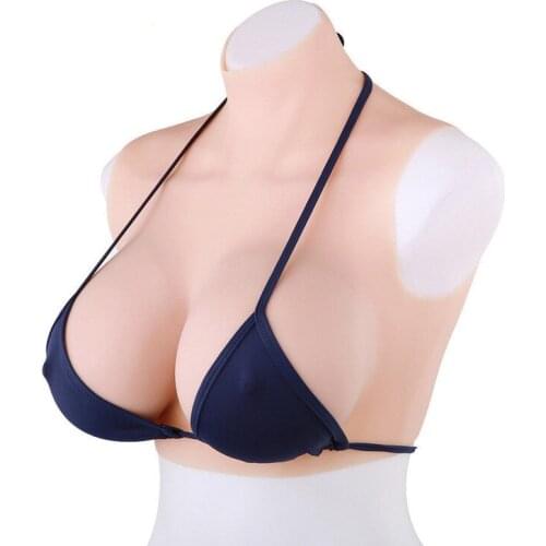 New Body Silicone Breast Forms Fake Boobs Triangle Breasts Suit For Crossdresser Transvestite Queen Postoperative Mastectomy