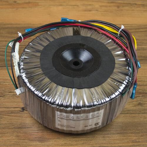 Single 12v two groups of pure copper wire high-power toroidal transformer + 1000W ring cow 220v to double 24v two groups