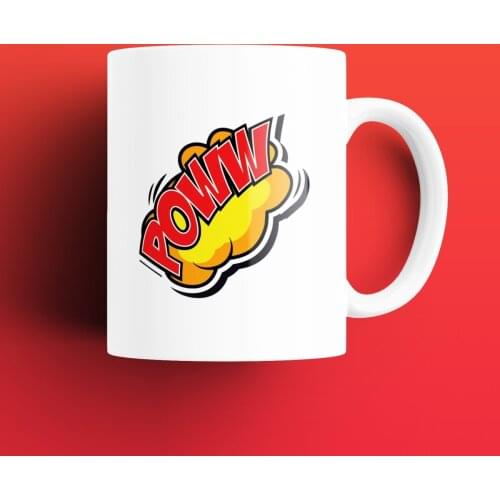 Translated into the Sticker Patterned, Printed White Mug Cup, Porcelain Raw Material, Handle, Gift Product, quality Mug and Printing