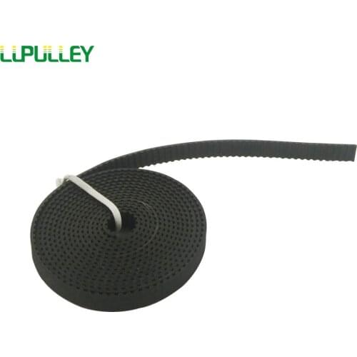 LUPULLEY MXL Open Timing Belt 1M/2M/3M/4M/5M/6M/7M/8M/9M/10M Pitch Length MXL-6/10mm Width Black Rubber Open Timing Belt