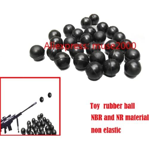 Solid NBR NR rubber Non-Elastic ball 8 10 13 15 16 17 18 20 25 30 35 mm dia shooting Toy false bullets marble slingshot black
