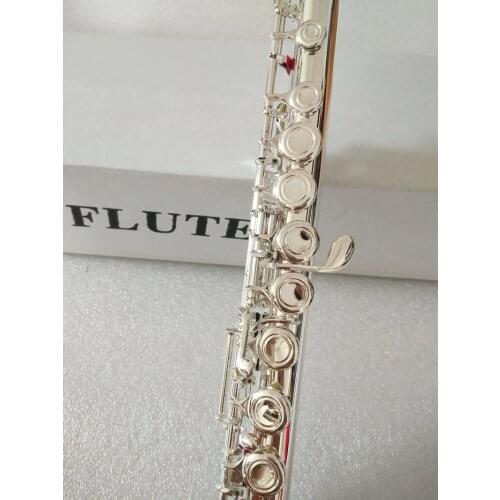 High Quality New flute music instrument 16 over FL211SL E-Key silver C Tune Flute playing Music professional level