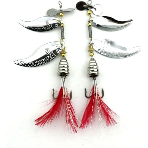 New 1pcs Metal Spinner Fishing Lure 11.7g 9cm Silver Spoon Fishing Bait Silver Retail Box Bass Lures Swimbait Fishing Wobblers