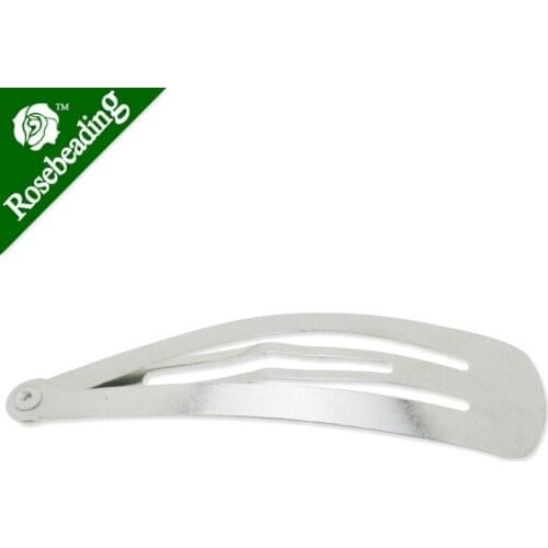 15x55mm Imitation Rhodium Plated clip,folding clip,hair clip,lead and nickle free,sold 50pcs/lot-C3418