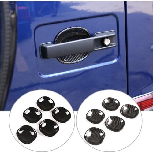 5 Pcs Glossy Black ABS Car Door Bowl Cover Trim For Mercedes Benz G Class W463 G350 2019 2020 Car Accessories
