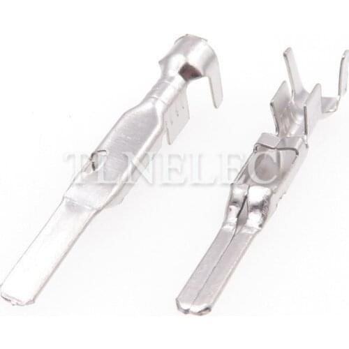 50pcs 2.2 Series Male Insert Pins Wire Terminals Cold-press Splice Terminal for Auto Motorbike Connector DJ612-2.2x0.6A