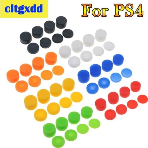 Cltgxdd 8pcs/set Silicone Analog Controller Grips Cap Cover for Sony Play Station 4 PS4 Game Rocker Accessories