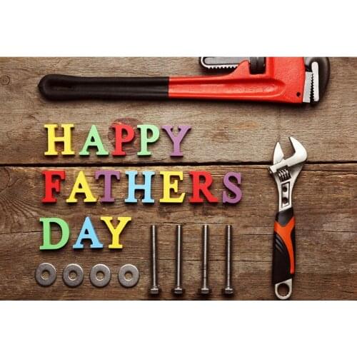 Happy Fathers Day backdrops background vinyl fabric vintage wood photo backdrops for photography studio kit photophone G-395