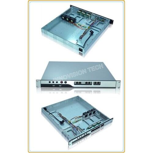 Compact 1U rackmount chassis NC1U-450 with Stylish Aluminum front-panel server case