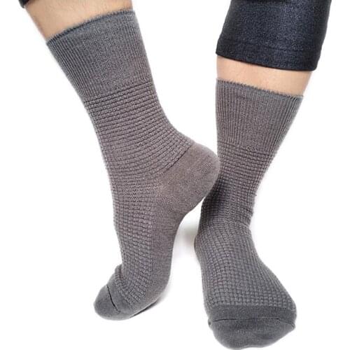 Men Socks Winter Brand New Fashion Thick Warm Male Formal Dress Business Socks Gray Color Man Cotton Socks