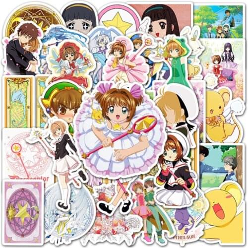 10/30/50PCS Anime Cute Cartoon Variety Sakura Graffiti Luggage Notebook Handbook Decoration Waterproof Sticker Toy Wholesale