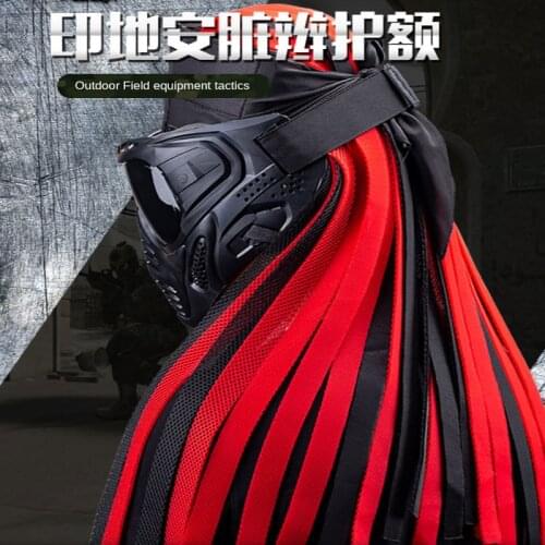 New Sqb Softball Gun Indian Dreadlocks Outdoor Cs Field Tactical Headgear Competitive Mask Headgear