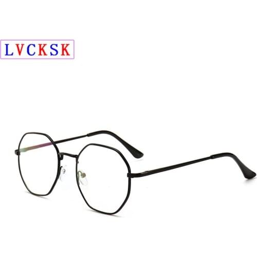 -1.0~-6.0 Anti Blue Light Myopia Glasses HD Finished Nearsighted Men Women Shortsighted blear-eyed Eyeglasses Polygon Frame L3