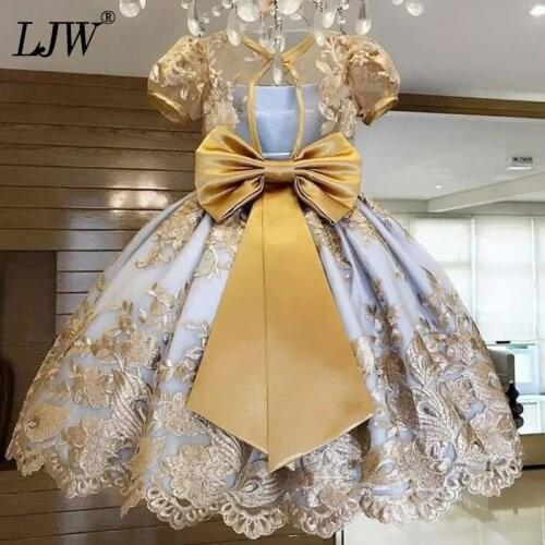 Girls Dress New Year Princess Party Dress Elegant Wedding Gown Kids Dresses for Girls Birthday Party Dress Vestido Wear 2019