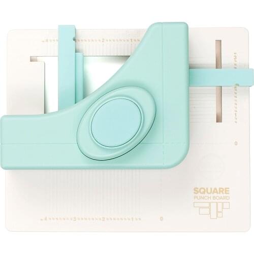 We R Memory Keepers Scrapbook Square Punchboard Die-Cut Machines Handbook Embossers Making Bookmark Cards Square Punch Board