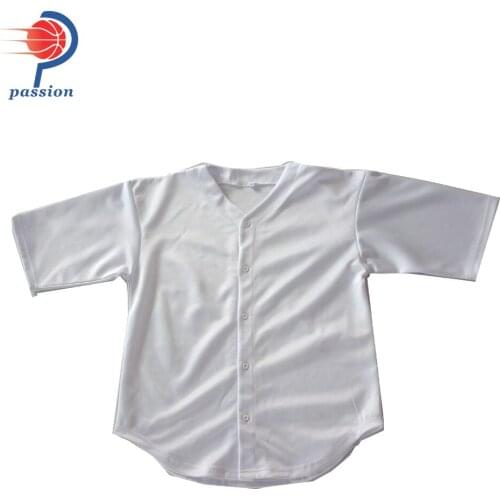 Sublimation 100% Mesh Polyester baseball jersey Lowest Price blank baseball jerseys