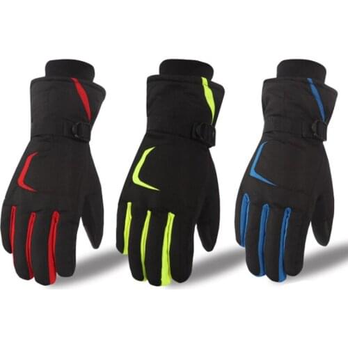 Men women riding warm ski cotton Gloves winter touch screen thickening cold waterproof Windproof outdoor climbing