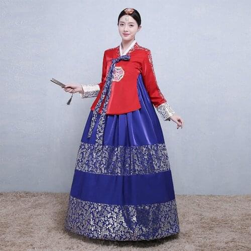 Korean Hanbok Traditional Clothing for womens korea Dress Women Hanbok Clothes Oriental standard dance costume robe koreen