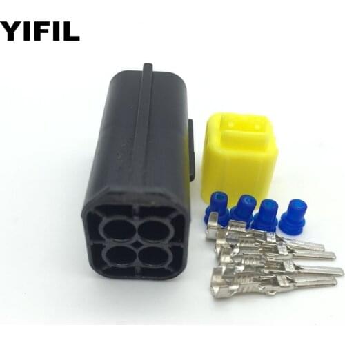5/10/20/100pcs/lot 4 Pin/Way Male Oxygen Sensor Waterproof Electrical Connector Plug Housing For Nissan 22690-ED000
