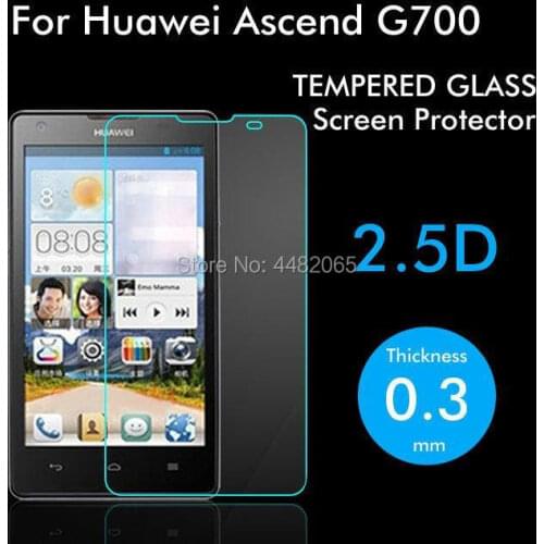 2pcs For Huawei Ascend G700 Tempered Glass 9H Protective Film Explosion-proof Screen Protector for Huawei G700 Safety Guard
