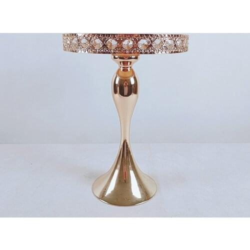 1pcs silver gold cake stand crystal Birthday part Wedding Crystal party fruit plate