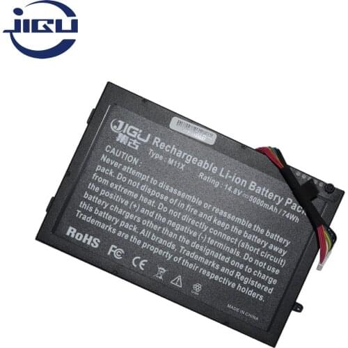 JIGU Laptop Battery 08P6X6 8P6X6 P06T T7YJR PT6V8 For DELL Alienware M11x M14x R1 R2 R3