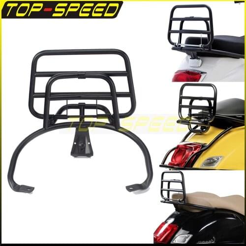 For Vespa GTV GTS 250 300 GTS Piaggio GTS 250 300 All Year Motorcycle Accessories Rear Luggage Rack with Bonus Metal Clamp